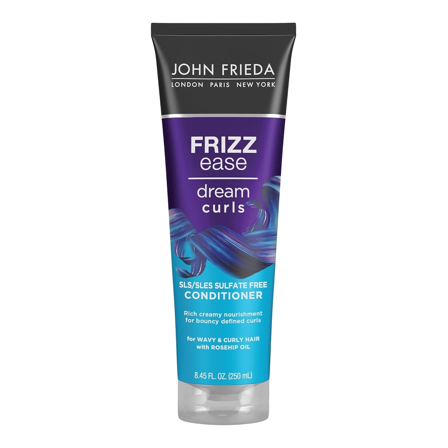 Frizz Ease Dream Curls Conditioner, Hydrates and Defines Curly, Wavy Hair, Helps Control Frizz, SLS/SLES Sulfate Free, Enhances Natural Curls, 8.45 Fluid Ounces