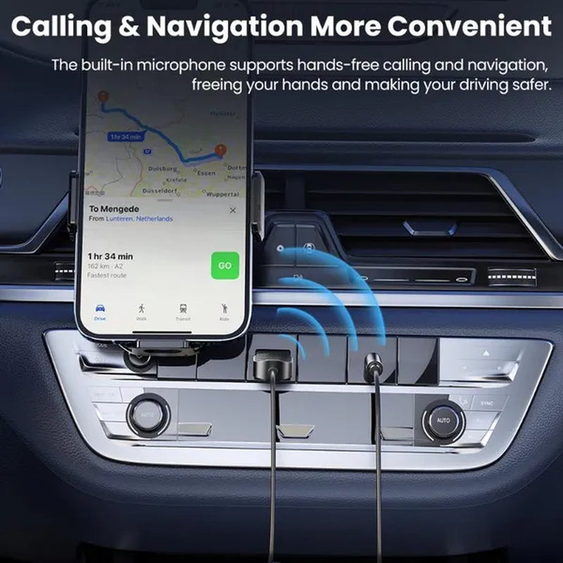 Toocki USB Bluetooth 5.0 Aux Adapter Wireless Car Receiver 3.5Mm Jack Audio Handsfree for Car Kit Speaker Transmitter