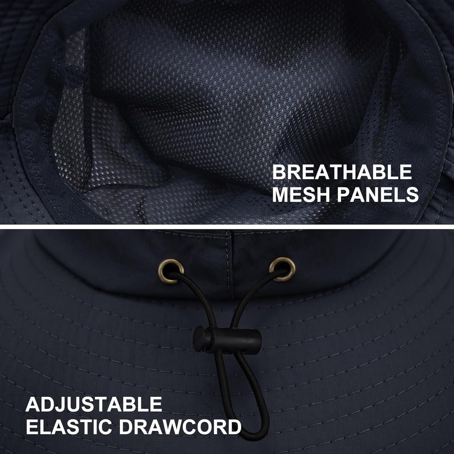 Sun Hats for Women Men UV Protection Summer Hat Wide Brim Packable UPF50 Cowboy Hat Hiking Fishing Hats