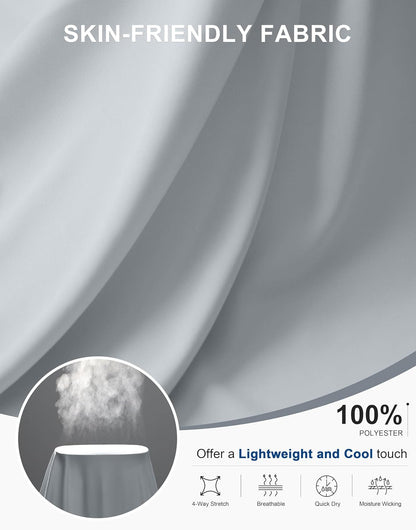 Workout Tops for Women Crop Short Sleeve Shirts Loose Fit Athletic Gym Top T-Shirts with Slit Back