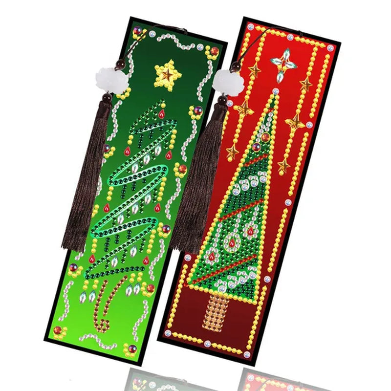 100 Styles DIY Butterfly Flower Diamond Painting Tassel Leather Bookmark 5D Fashion Cross Stitch Craft Christmas Gift @#A11