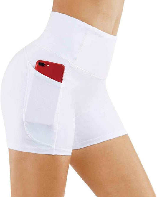 Women'S High Waist Workout Shorts Breathable Dolphin Split Elastic Lounge Yoga Shorts