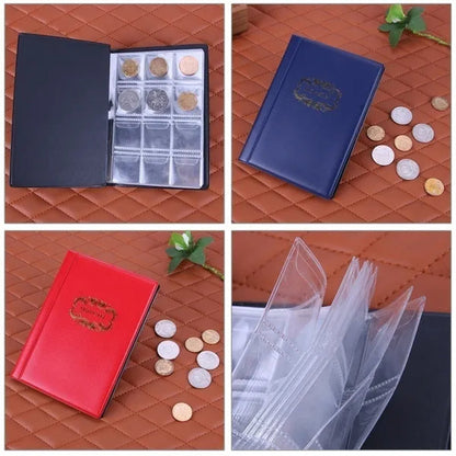 120/240 Pockets Coins Holders Medallions Badges Collecting Collection Storage Money Penny Album Book