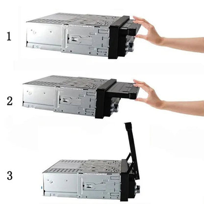 1DIN 7" HD Retractable Touch Screen Car Stereo Audio Bluetooth Car Radio Support Bluetooth/Usb/Aux/Fm/Am Mirrorlink+ SWC+ Rearview Camera (Optional)