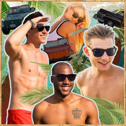 Walnut Wood Sunglasses with Dark Polarized Lenses for Men and Women | 100% UVA/UVB Ray Protection