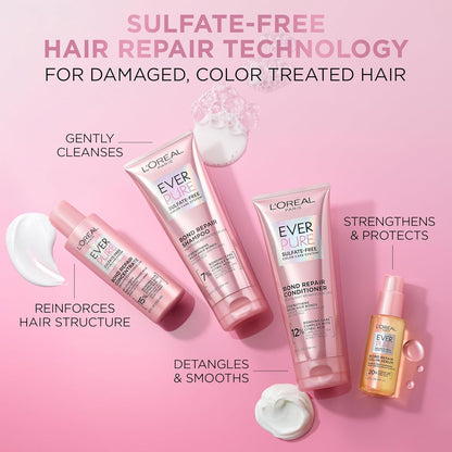 Everpure Sulfate-Free Vegan Hair Care Kit - Shampoo and Conditioner to Strengthen and Repair Hair Bonds (Packaging May Vary)