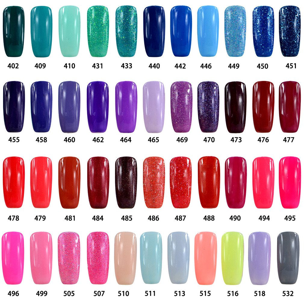 Soak-Off UV LED Gel Polish Nail Art Manicure Lacquer Deep Pink Color 034