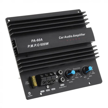 12V 600W Black Car Audio Amplifier Board Speaker Subwoofer Board Bass Module High Power Mono Channel Lossless Accessories