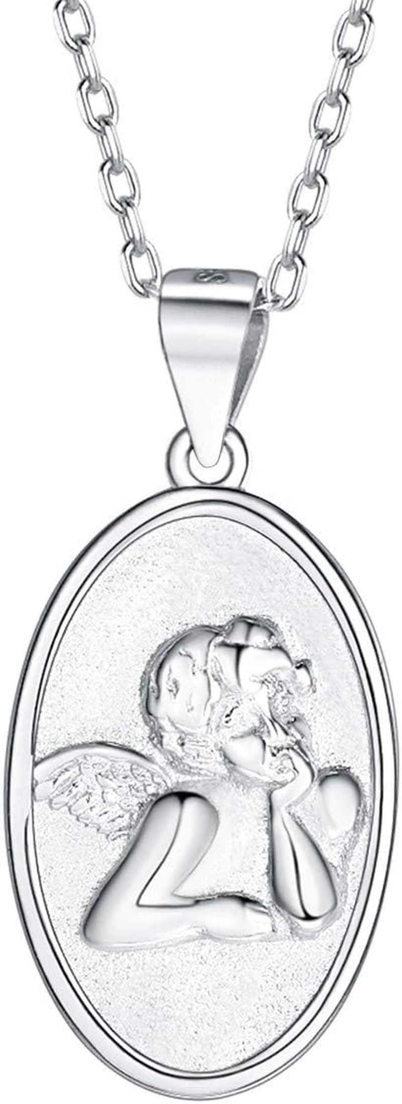 Coin Necklace Sterling Silver Vintage round Circle Disc Dainty Coin Pendant Necklaces for Women (With Gift Box)