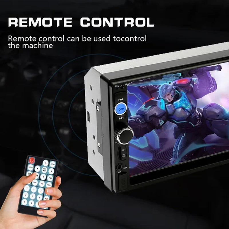 NEW Upgrade 2Din 7" HD Autoradio Bluetooth Car MP5 Player Car Radio Build-In FM AUX USB SD Function Support Mirror Link + Backup Camera(Optional)