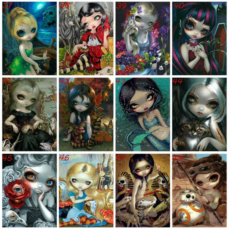 Diamond Painting Kits for Adults, DIY Full Round Drill Diamond Art  Diamond Painting By Numbers Kits Arts and Crafts for Home Wall Decor