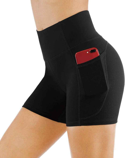 Women'S High Waist Workout Shorts Breathable Dolphin Split Elastic Lounge Yoga Shorts