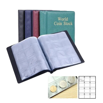 120/240 Pockets Coins Holders Medallions Badges Collecting Collection Storage Money Penny Album Book