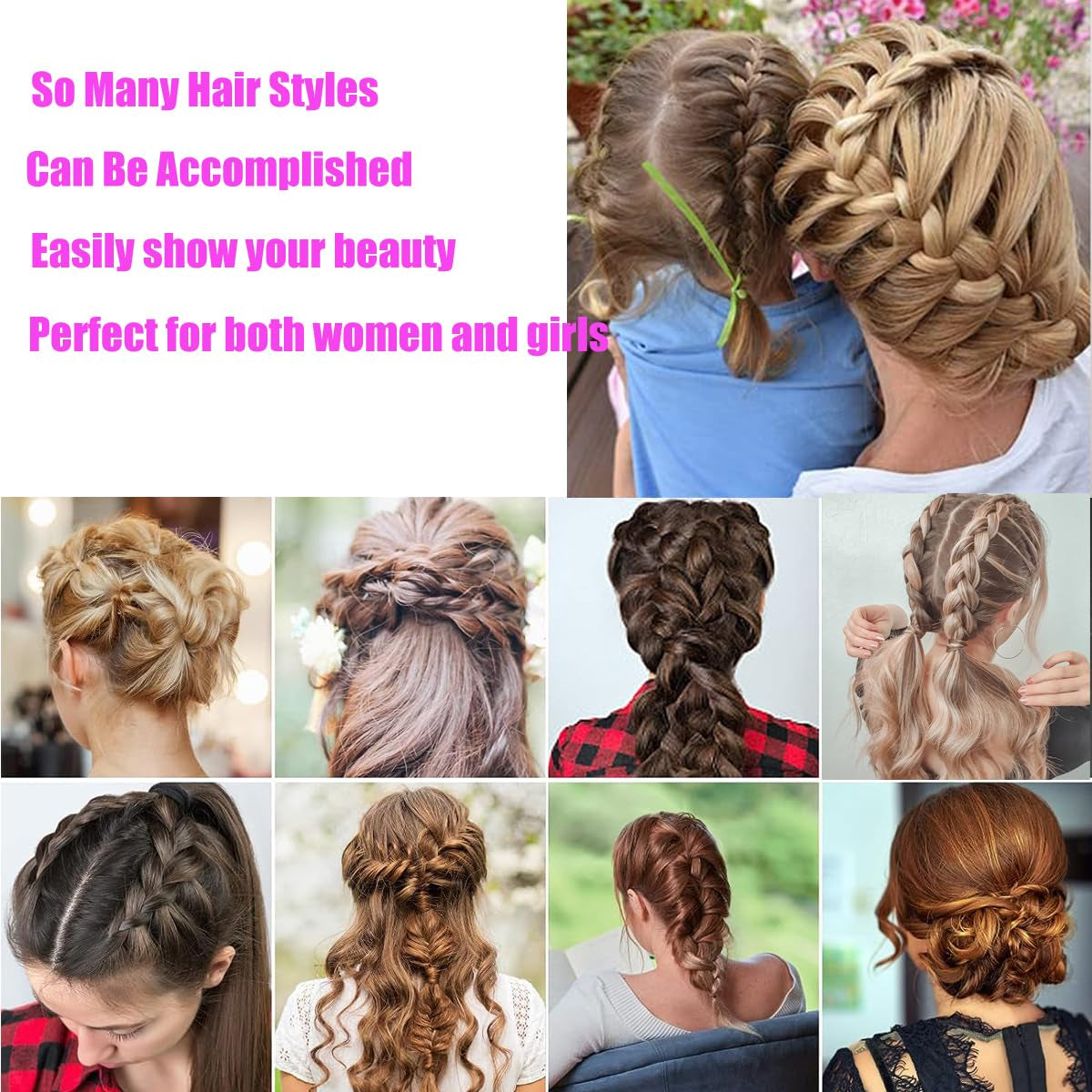 Topsy Tail Hair Tool - Ponytail Maker, French Braid Loop, and Hair Styling Gift for Women Who Have Everything