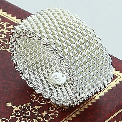 Wholesale Price Round Silver Rings 925 Sterling Silver Rings Size 6 7 8 9 For Women Men Jewelry Best Gift wholesale