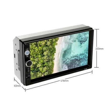 NEW Upgrade 2Din 7" HD Autoradio Bluetooth Car MP5 Player Car Radio Build-In FM AUX USB SD Function Support Mirror Link + Backup Camera(Optional)