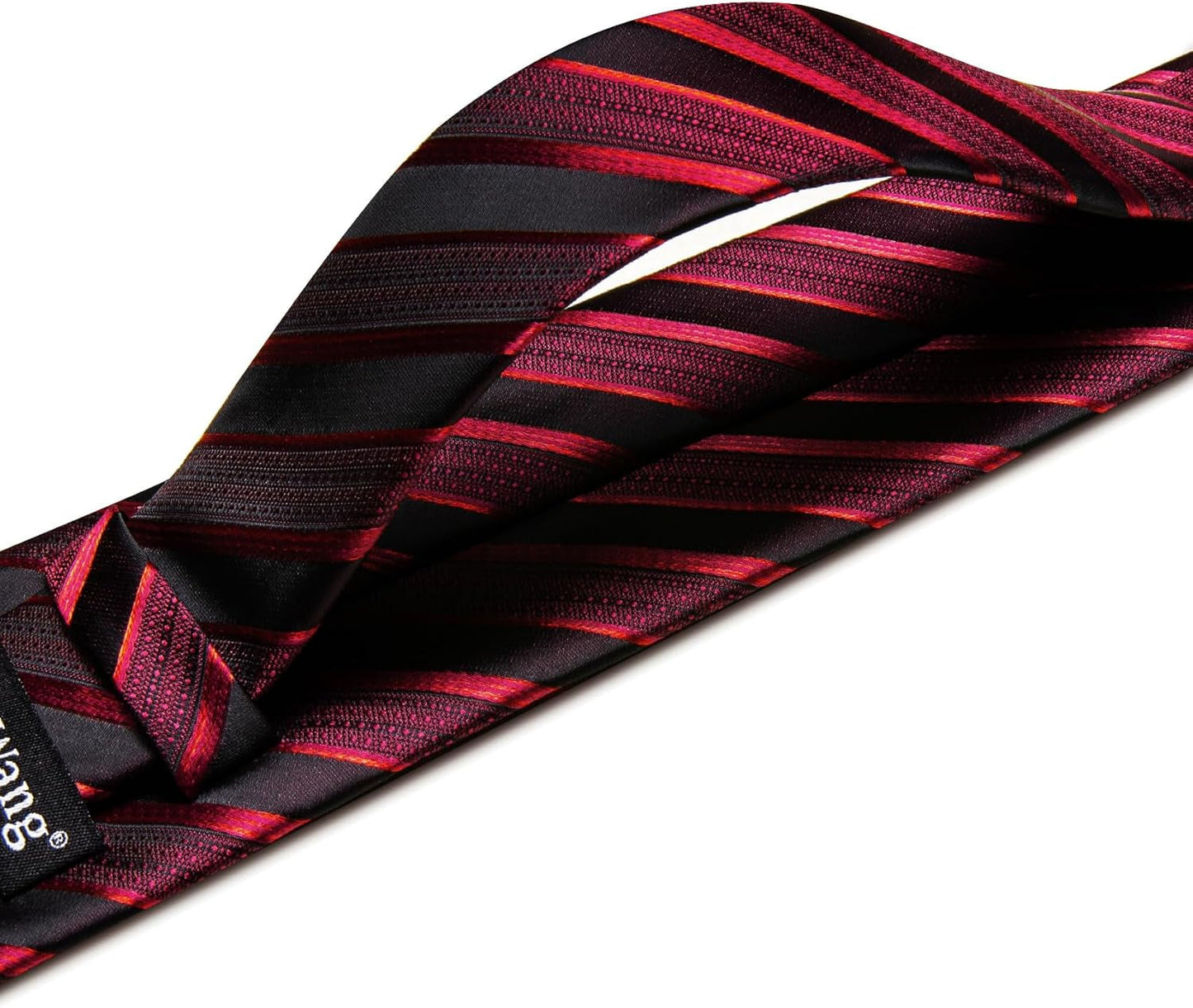 Stripe Men Ties Set Classic WOVEN Necktie with Handkerchief Cufflinks Formal