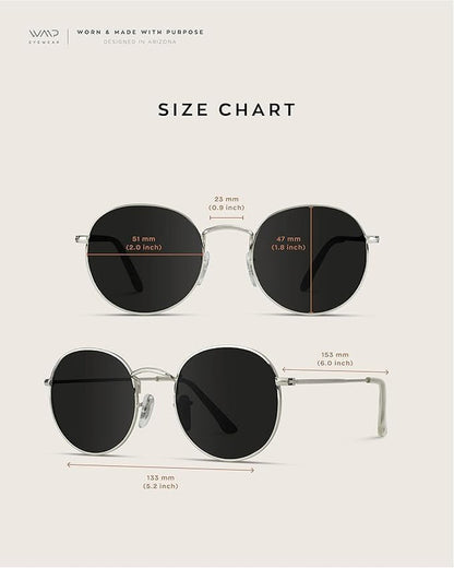'- Reflective Lens round Trendy Sunglasses