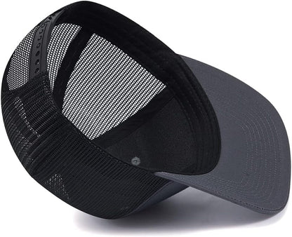 Trucker Hat - Mesh Snap Back - Unisex Adjustable Baseball Cap - Outdoor Hats for Men Women