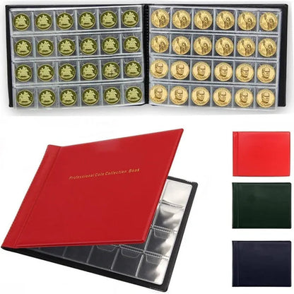 120/240 Pockets Coins Holders Medallions Badges Collecting Collection Storage Money Penny Album Book