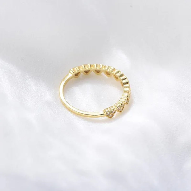 100% S925 Sterling Silver Luxury Heart Shape Zircon Micro Pave Love Ring Women's Statement Oath Finger Rings Exquisite Fine Jewelry Engagement Wedding Rings