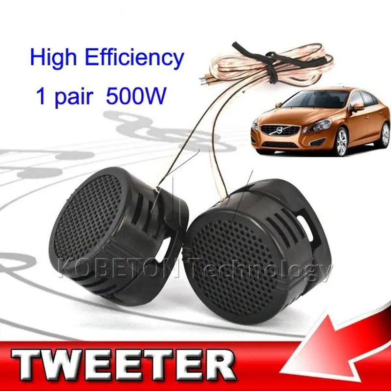 Universal High Efficiency 2X 500W Car Mini Dome Tweeter Loudspeaker Loud Speaker Super Power Audio Auto Sound Klaxon Tone