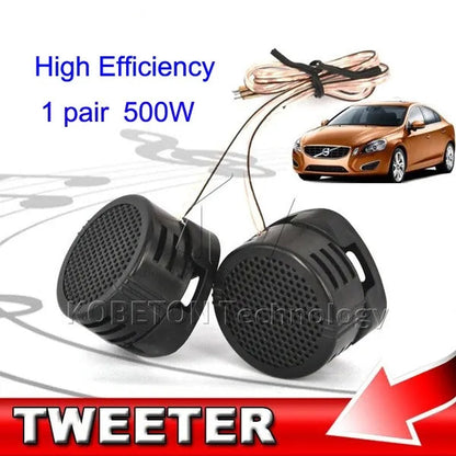 Universal High Efficiency 2X 500W Car Mini Dome Tweeter Loudspeaker Loud Speaker Super Power Audio Auto Sound Klaxon Tone