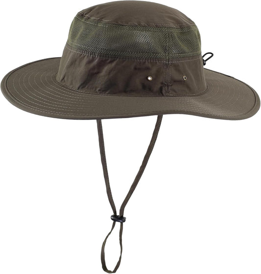 UPF 50+ Men'S Sun Hat Wide Brim Bucket Hat UV Protection Hat for Mens Womens Beach Safari Gardening Golf Fishing