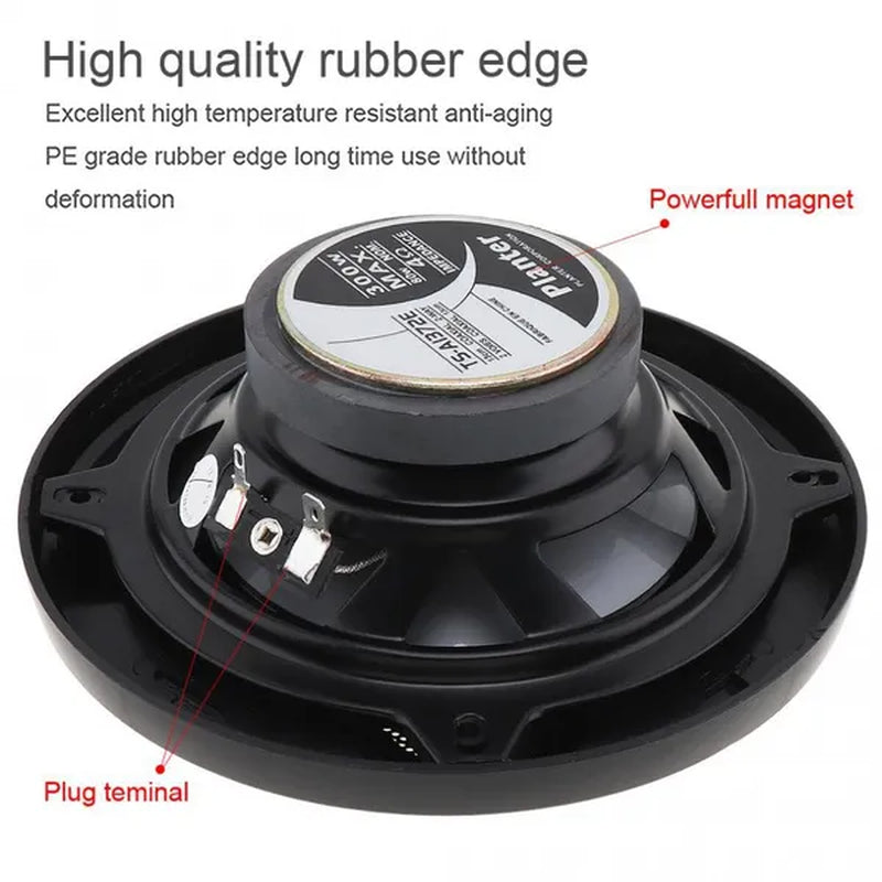TS-A1372E 5 Inch 300W Car Hifi Coaxial Speaker Vehicle Door Auto Audio Music Stereo Full Range Frequency Speakers for Cars