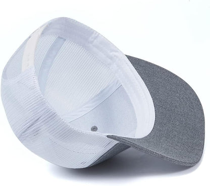 Trucker Hat - Mesh Snap Back - Unisex Adjustable Baseball Cap - Outdoor Hats for Men Women