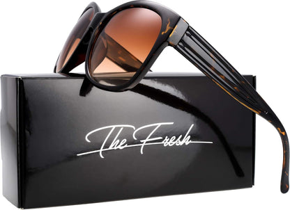 Women'S Oversized Square Jackie O Cat Eye Hybrid Butterfly Fashion Sunglasses - Exquisite Packaging