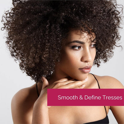 2Chic Ultra-Luxurious Super Potion Silkening Hair Serum - Cherry Blossom & Rose Petals, Aloe Vera, Pro-Vitamin B5, Smooths Curly & Wavy Hair, Paraben Free, Color Safe - 2.75 Oz