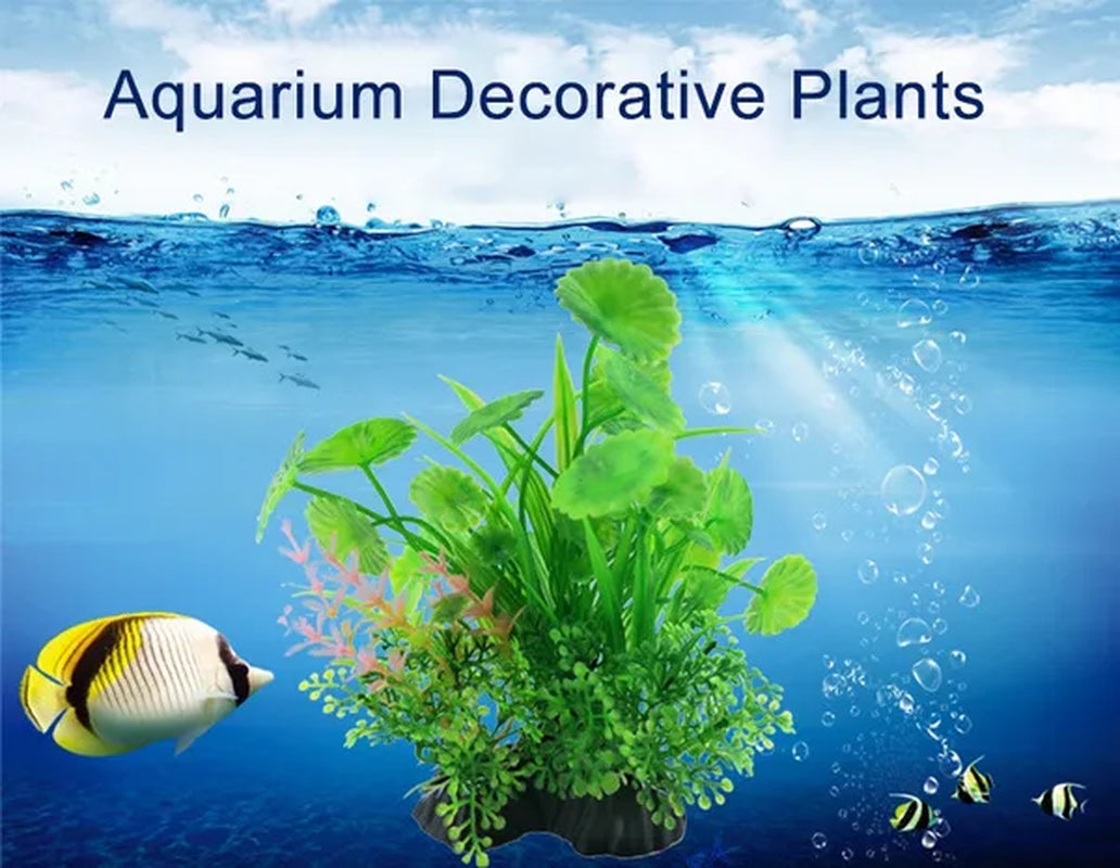 11 Kinds Artificial Aquarium Decor Plants Water Weeds Ornament Aquatic Plant Fish Tank Grass Decoration Accessories 14cm