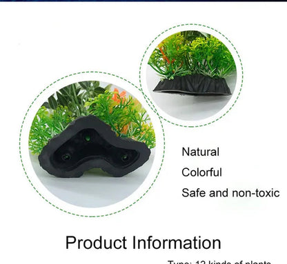 11 Kinds Artificial Aquarium Decor Plants Water Weeds Ornament Aquatic Plant Fish Tank Grass Decoration Accessories 14cm