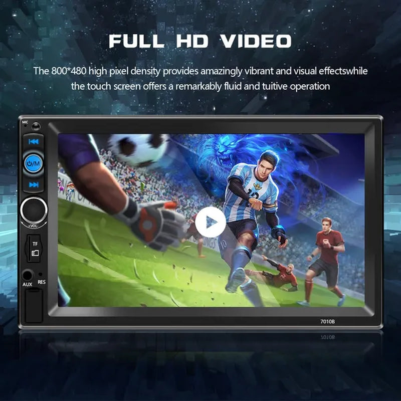 NEW Upgrade 2Din 7" HD Autoradio Bluetooth Car MP5 Player Car Radio Build-In FM AUX USB SD Function Support Mirror Link + Backup Camera(Optional)