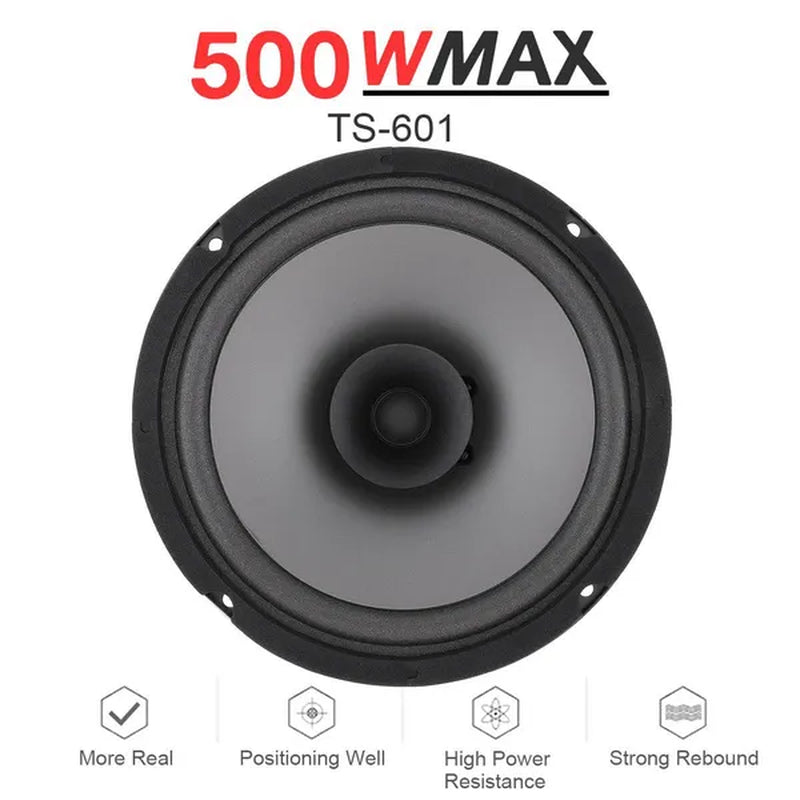 6.5 Inch 500W Car Hifi Coaxial Speaker Vehicle Door Auto Audio Music Stereo Full Range Frequency Speaker