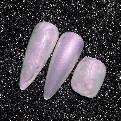 Pearl White Gel Nail Polish Mermaid Shimmer Glitter Drawing Gel Polish Shell Thread UV LED Nail Gel Polish for Home DIY Nail Salon