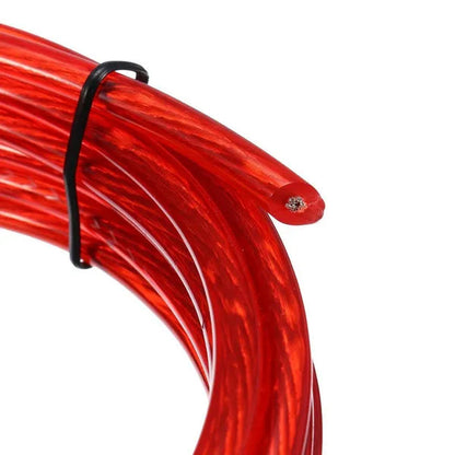 1500W Car Subwoofer Cable 8GA Audio Speakers Wiring Kit 60 AMP Fuse Holder Car Power Amplifier Wiring Kit for Auto Vehicle Parts