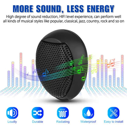 2 Pcs Universal 1000W Car Speaker Audio - Waterproof Metal Material for All Car Audio Systems