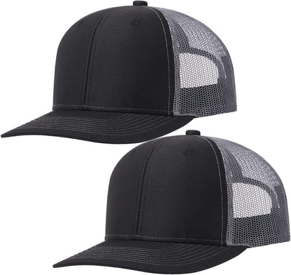 Trucker Hat - Mesh Snap Back - Unisex Adjustable Baseball Cap - Outdoor Hats for Men Women