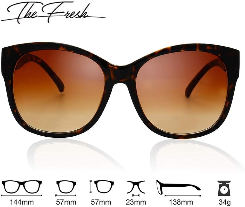 Women'S Oversized Square Jackie O Cat Eye Hybrid Butterfly Fashion Sunglasses - Exquisite Packaging