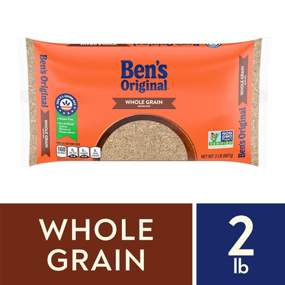 Whole Grain Brown Rice, 2 Lb Bag
