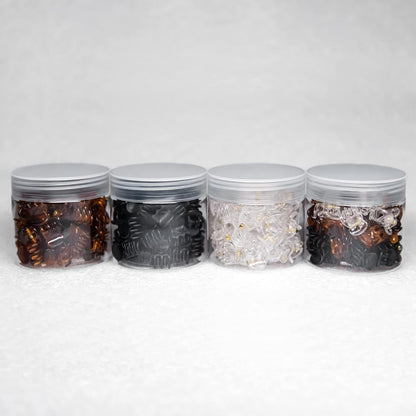 Kids Mini Hair Clips 45 Pcs Black 1/2 Inch Micro-Mini Size Claw Clips for Girls and Boy, Non-Slip Women Hair Accessories Clamp Bangs Tiny Strong Grip Baby Jaw Clip Very Small Hair Clips.