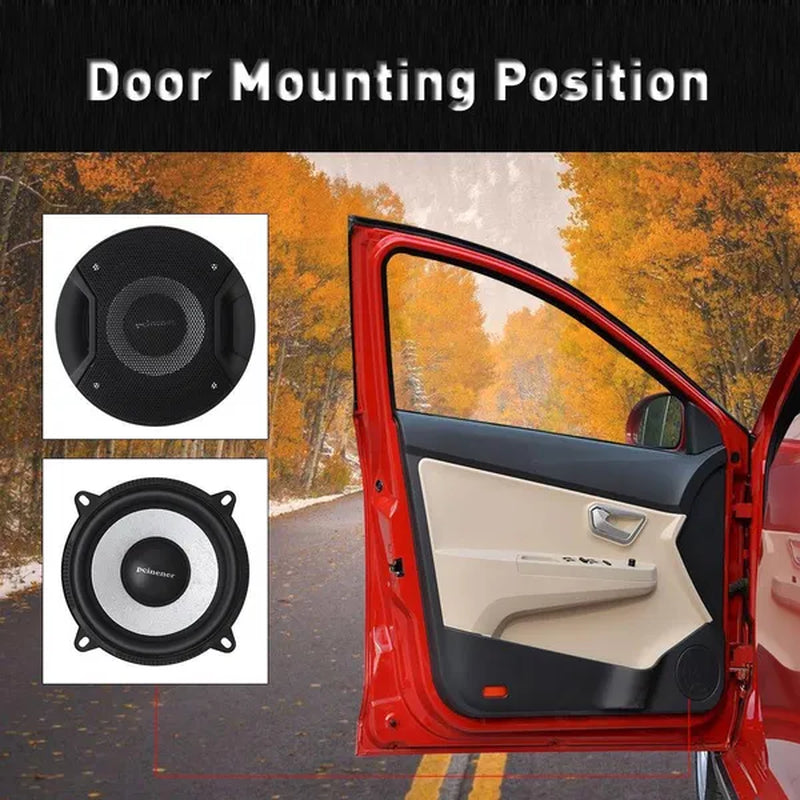 5 Inch 150W Car Component Speaker System 13Cm Vehicle Door Auto Audio Stereo Speakers Set Hifi with Tweeter Crossover
