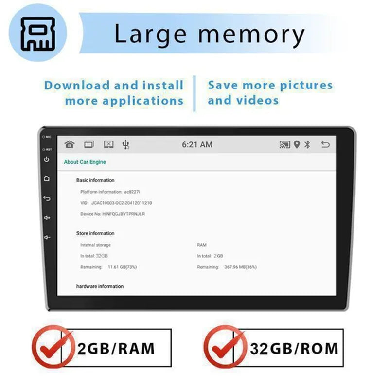 HIKITY NEW [Android 11 & 2+32G] 9" Autoradio for Mercedes-Benz ML320 2003-2005 2 Din Android 11 GPS Navigation Car Audio Radio Stereo