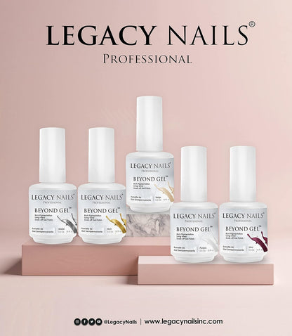 Professional beyond Gel Soak-Off Nail Gel Polish Full Coverage Highly Pigmented Gel Nail Polish (BEYOND GEL - BEIGE 1/2 OZ)