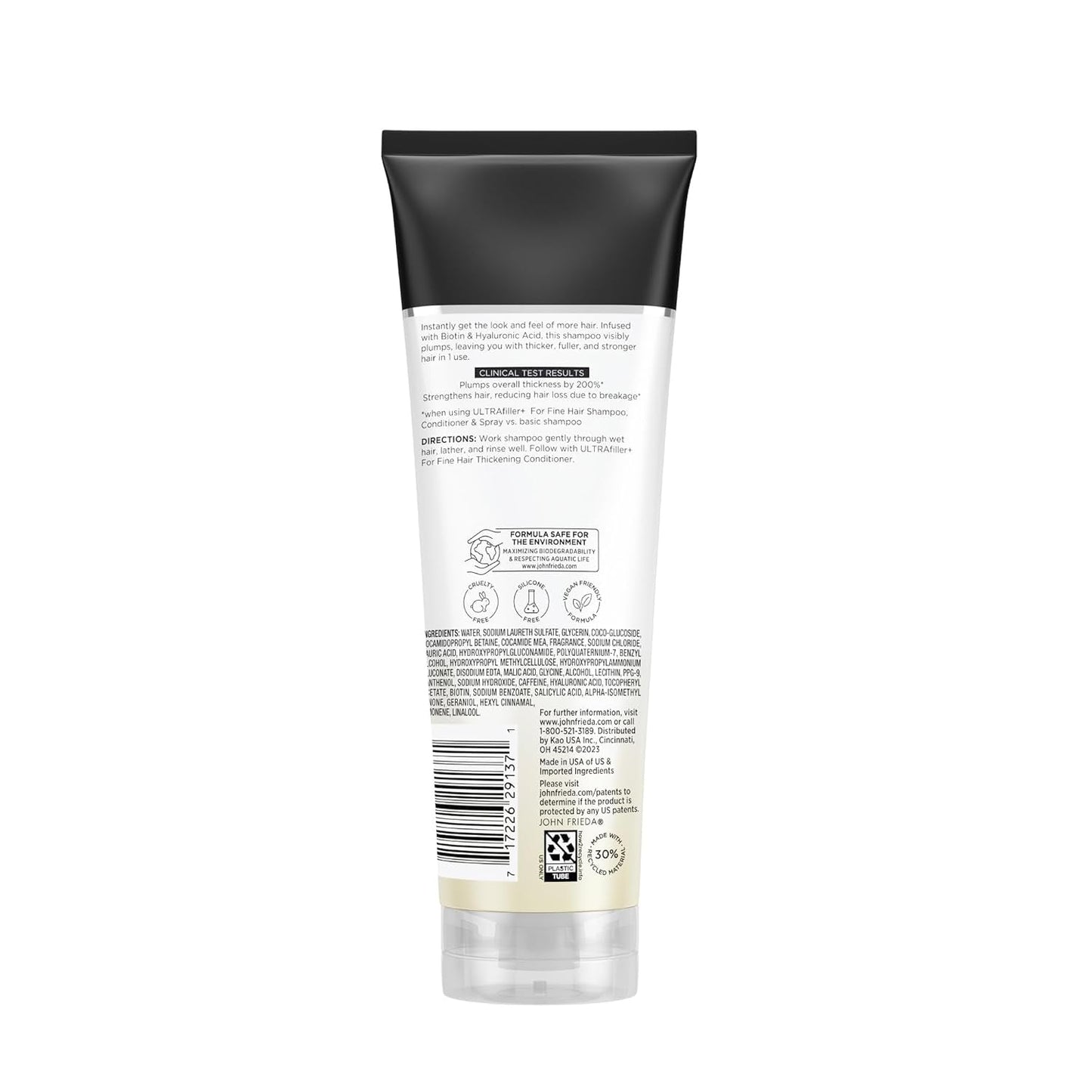 Ultrafiller+ Thickening Shampoo, Strengthening Shampoo for Damaged or Thin Hair, Infused with Biotin and Hyaluronic Acid to Strengthen Hair for Thicker Fuller Results, 8.3 Oz