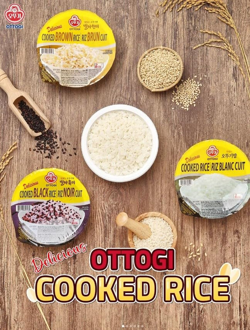 [] Delicious COOKED RICE, Gluten Free, Microwavable Instant Cooked Rice, Precooked Ready to Eat Container (7.40Oz., 12 Count)
