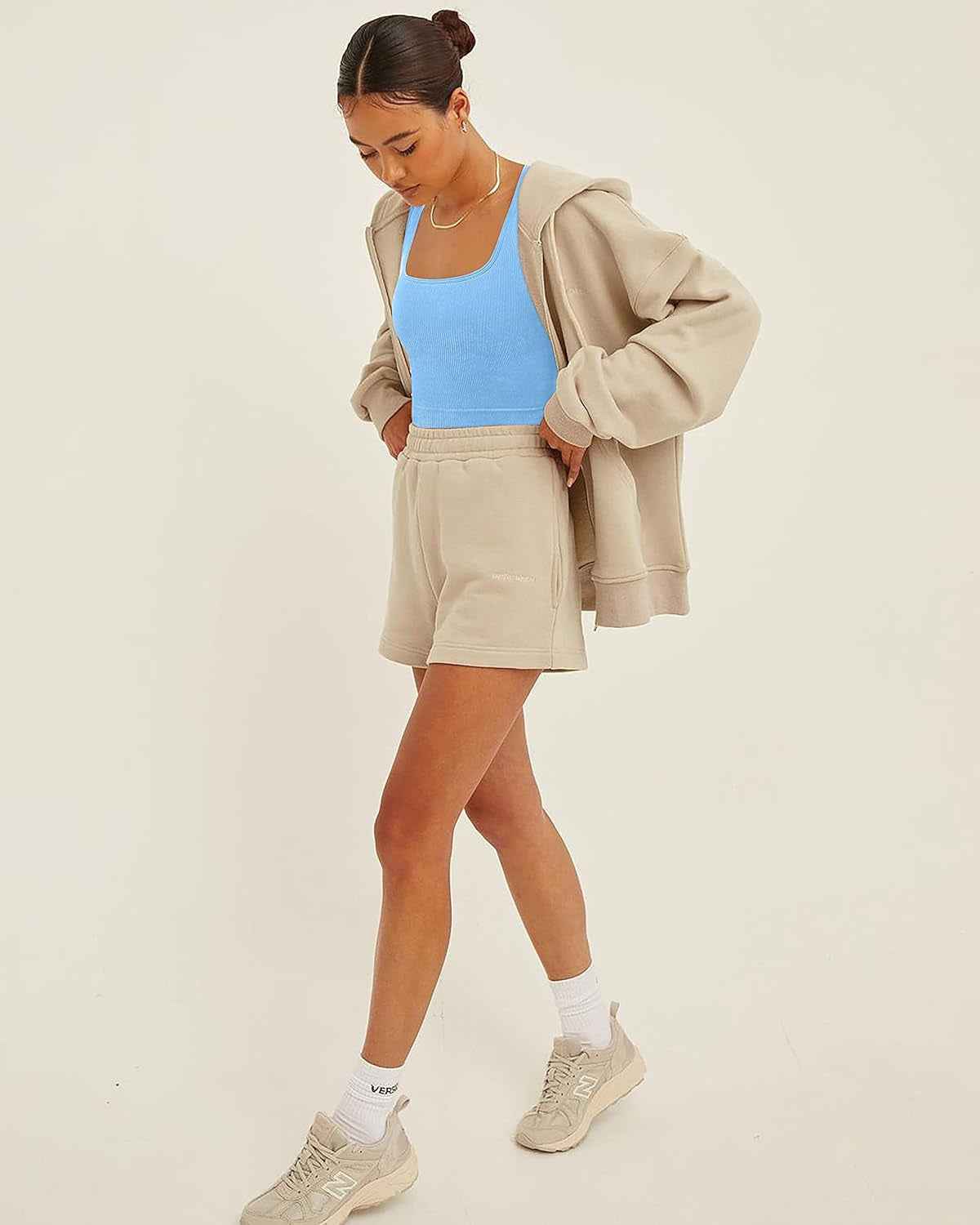 Women'S 3 Piece Tank Tops Ribbed Seamless Workout Exercise Shirts 2025 Summer Basic Camis