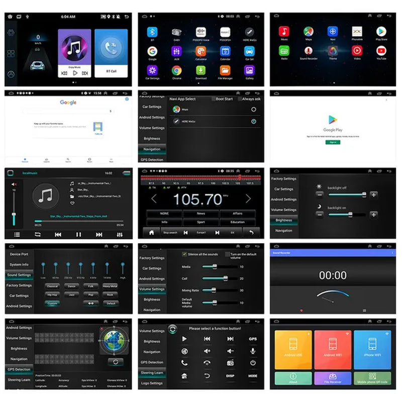 AMPRIME Android 11 GPS +Wifi+Fm/Rds +BT Car Radio Stereo 2 Din 7'' HD Touch Screen Car MP5 Player Autoradio for Para Mercedes-Benz/Clk/W209/E-W210/Clase C/W203/Slk/W170/Clk/C208/W208/M/Ml/W168/G/W463/Viano/W639/Vito/W639/